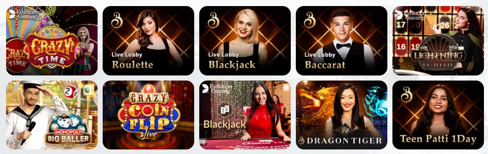 Jeux de casino en direct OH MY SPINS CASINO