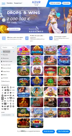 l'application et interface OH MY SPINS CASINO
