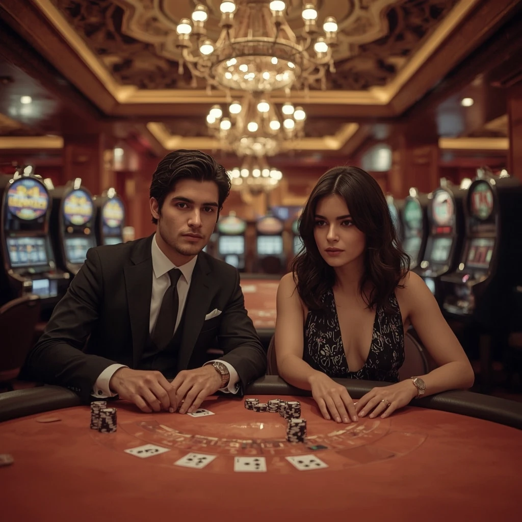 Deux joueurs de poker au Casino Oh My Spins